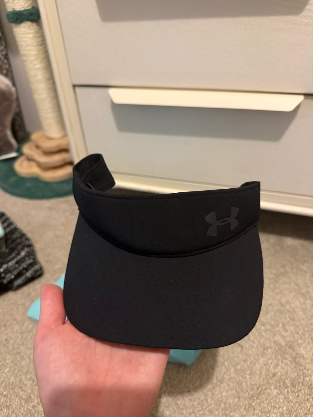 Under Armour Black Kids Visor with Logo